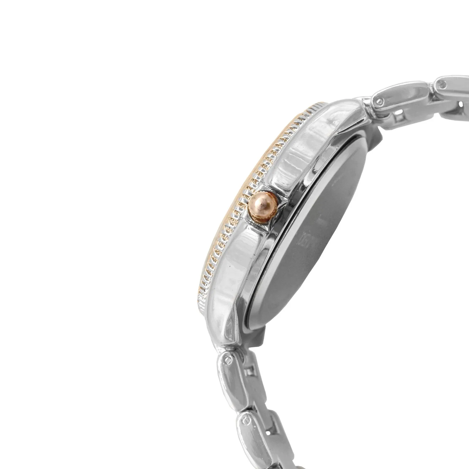 Ella White Dial Rose gold & Silver Watch