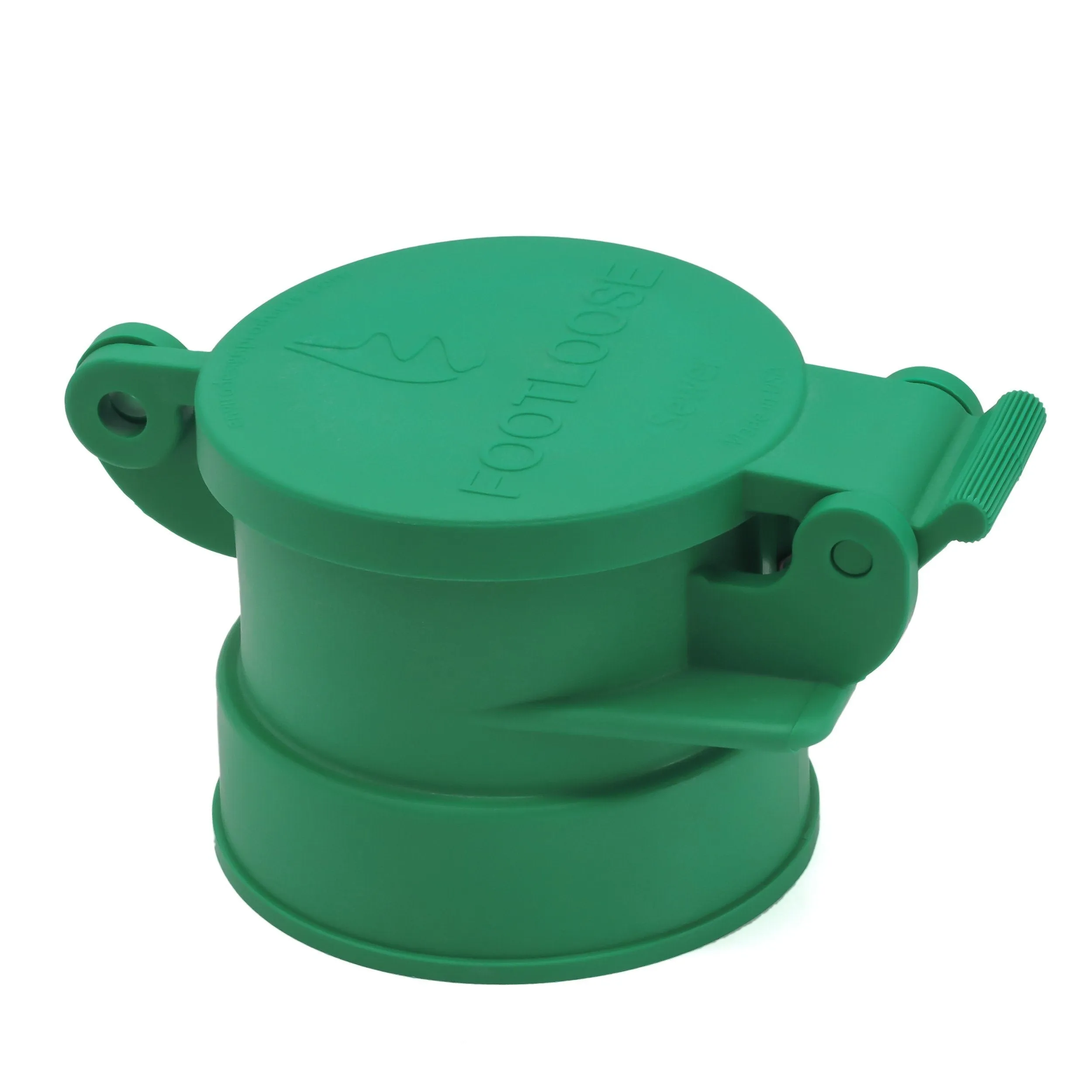 Enviro Design Products: FootLoose RV Site Sewer Cap, 4" Green Female