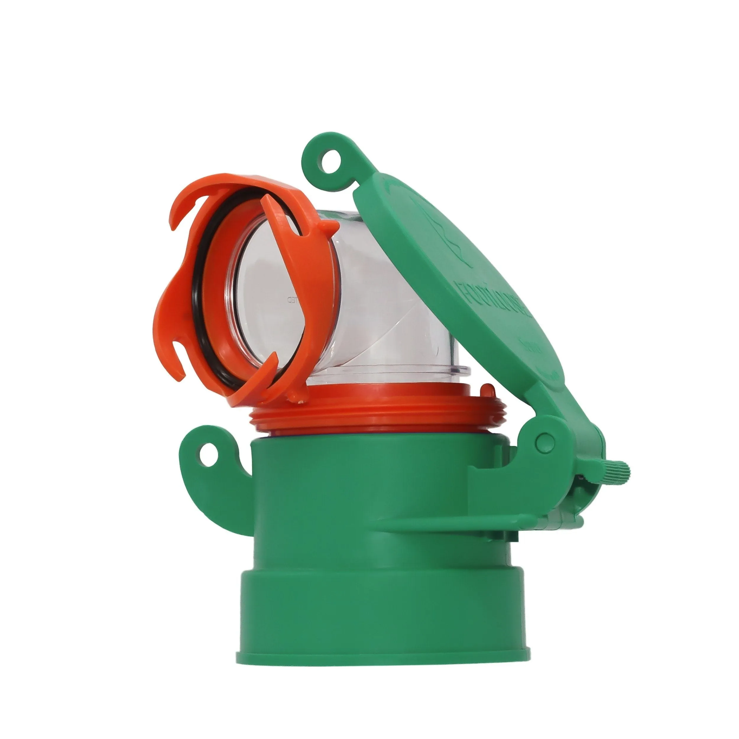 Enviro Design Products: FootLoose RV Site Sewer Cap, 4" Green Female