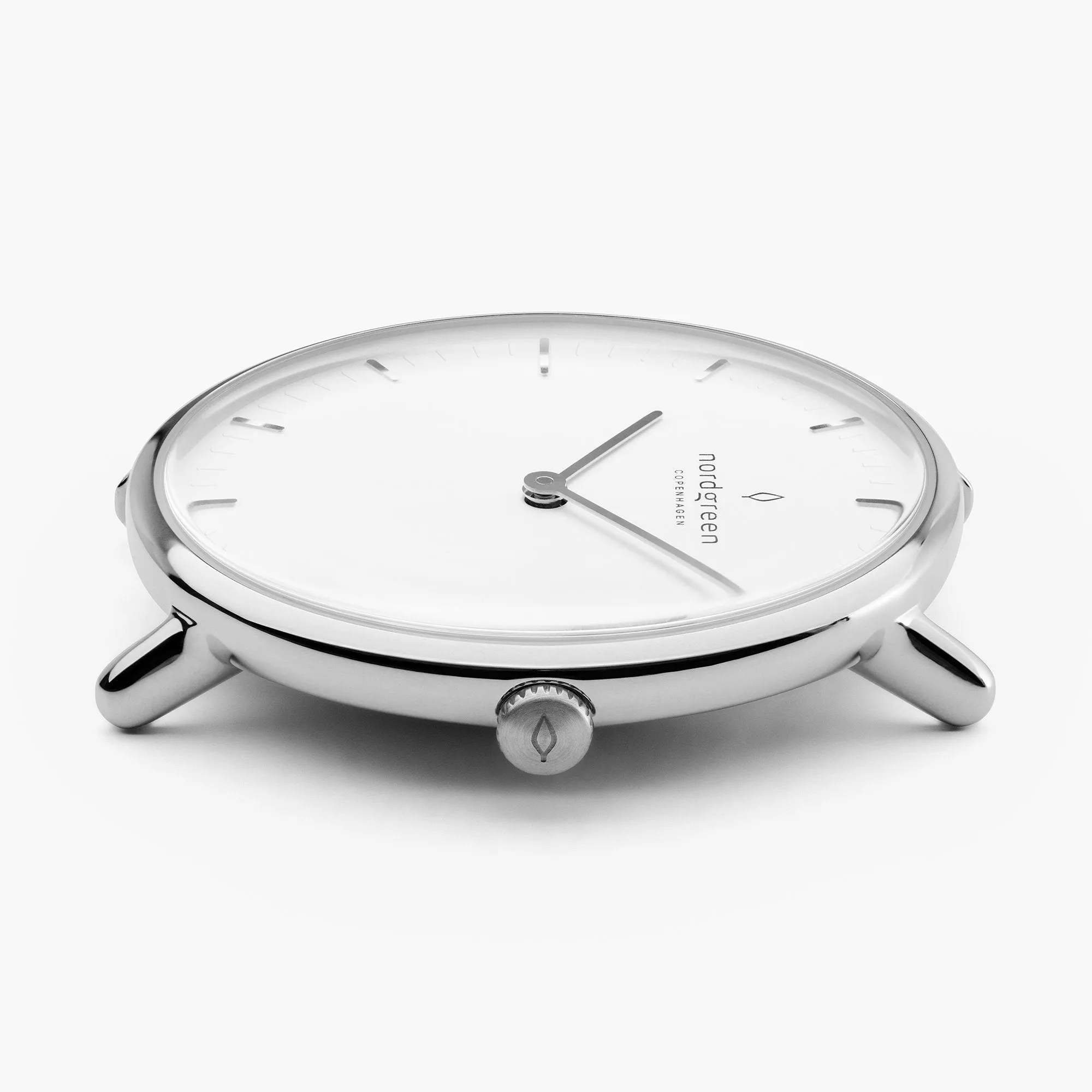 Native | White Dial - Black Leather