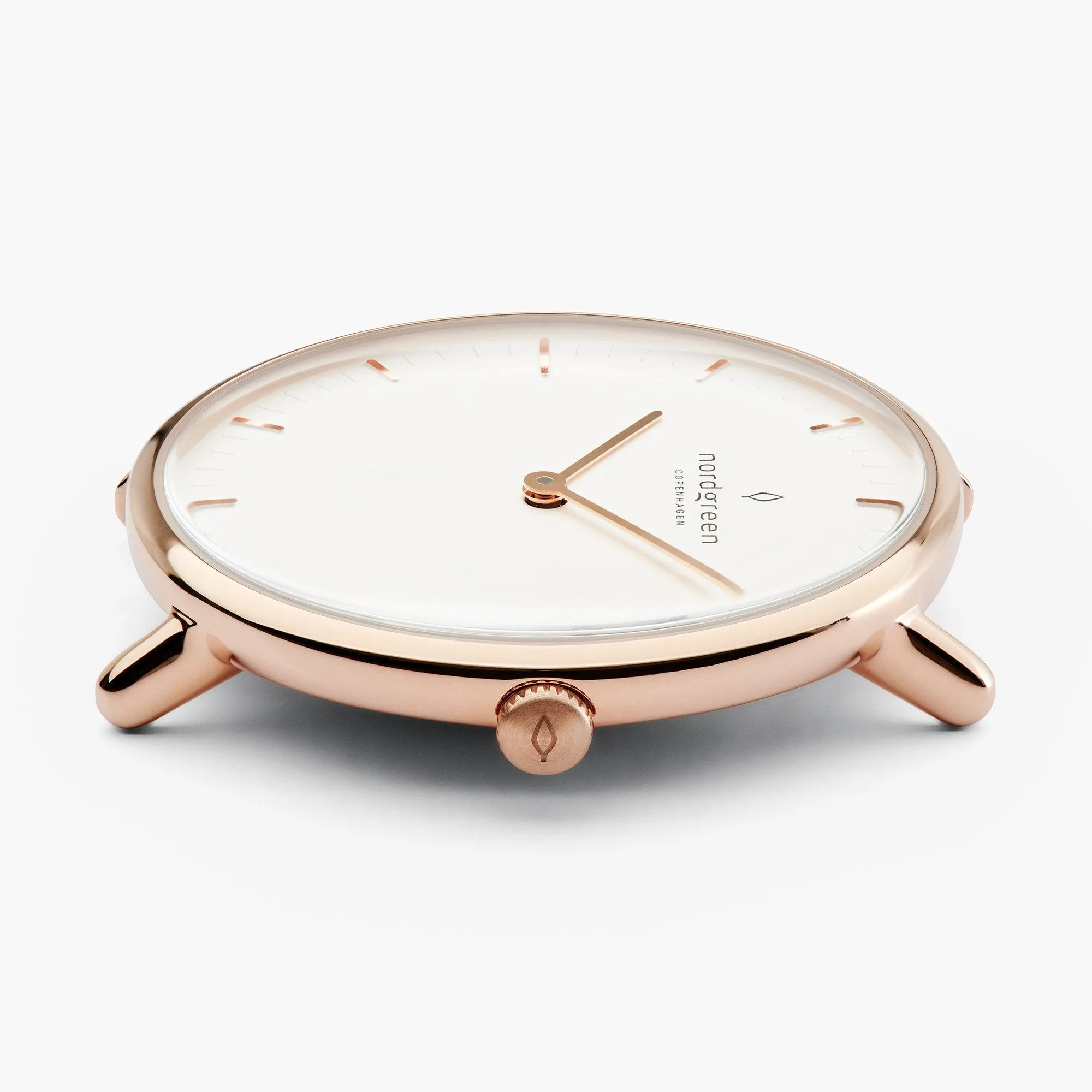 Native | White Dial - Black Leather