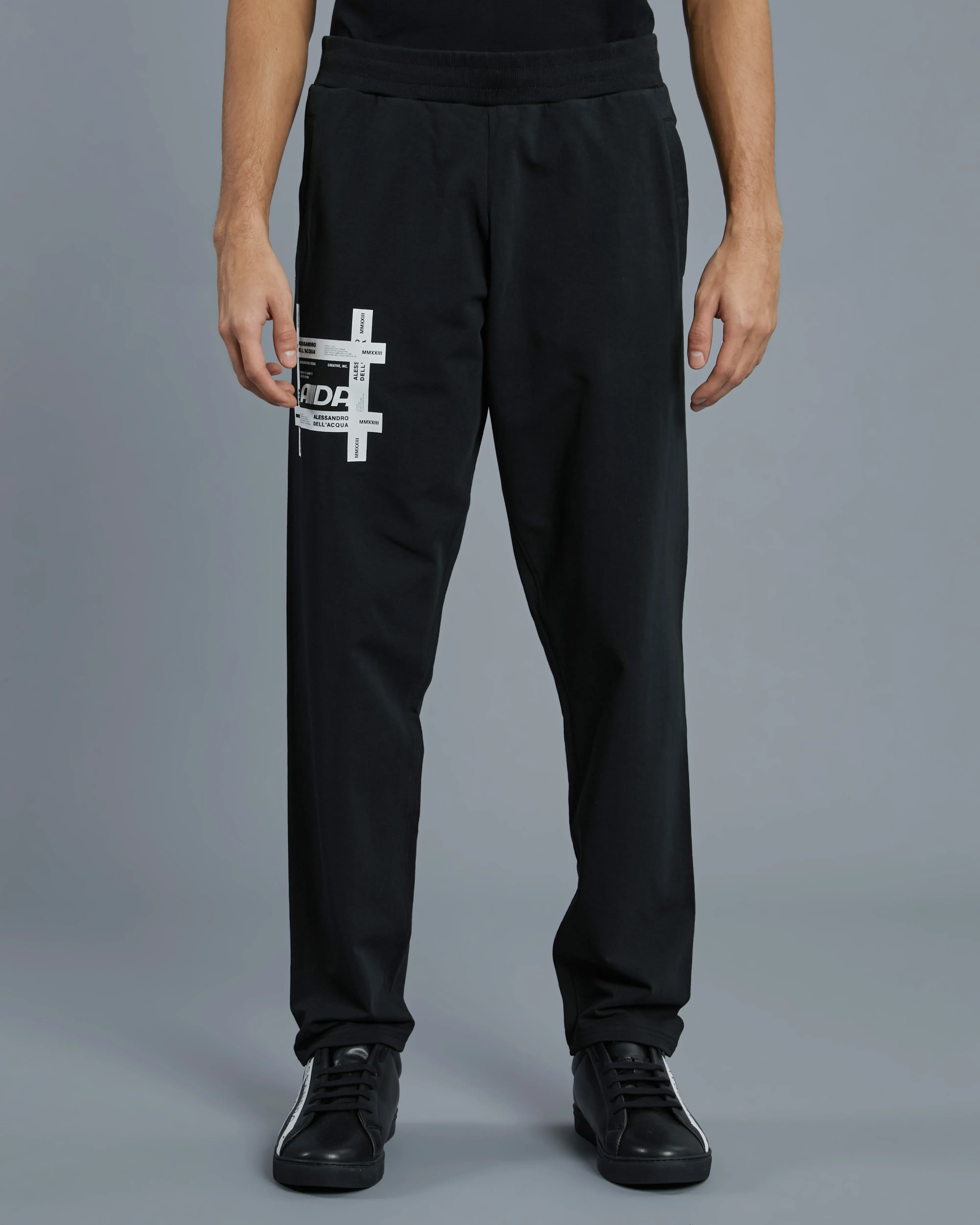 Typographical ADA Print Track Pants