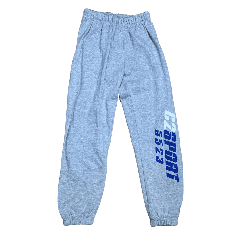 Youth  •C2 Sport•  Fleece Elastic Bottom Pant Gray - Medium